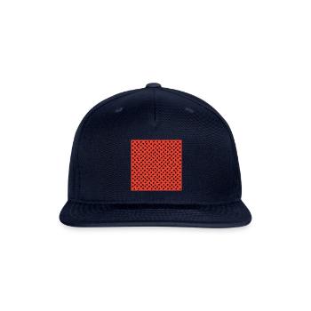 Watermelon Seeds Pattern - Snapback Baseball Cap - navy - Front