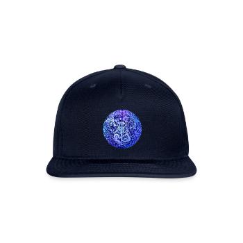 Music is What Feelings Sound Like in Blurples - Snapback Baseball Cap - navy - Front