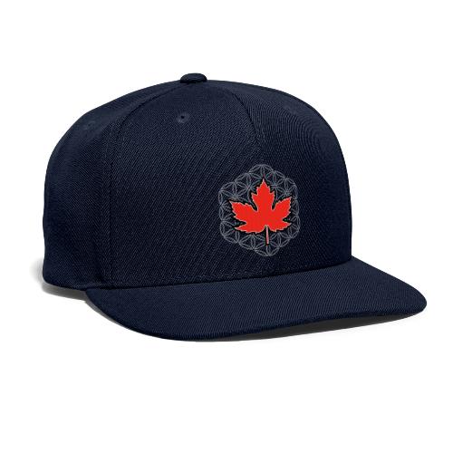 Canada Maple Leaf with Flower Of Life Logo - Snapback Baseball Cap