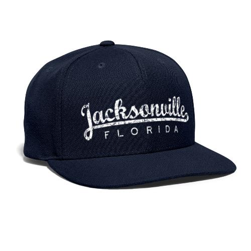 Jacksonville, Florida (Vintage White) - Snapback Baseball Cap