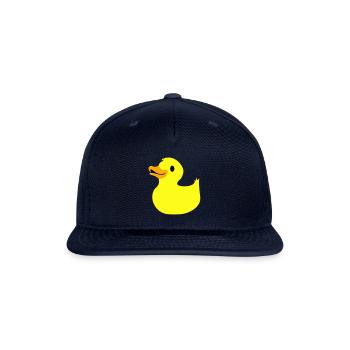 rubber duckie cute and simple - Snapback Baseball Cap - navy - Front