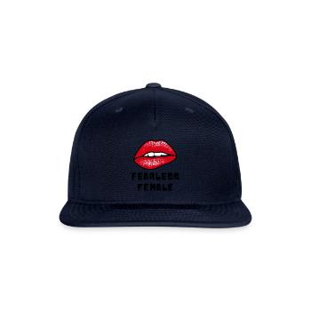 fearless female - Snapback Baseball Cap - navy - Front