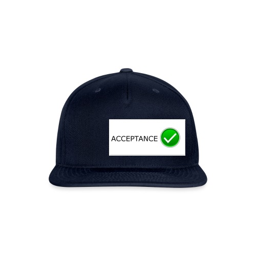 accpetnace_logo - Snapback Baseball Cap