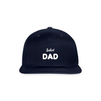 Sailor Dad - Boating - Snapback Baseball Cap - navy - Front