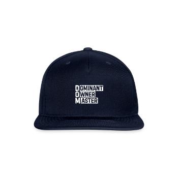 Dominant owner master BDSM fetish roleplay - Snapback Baseball Cap - navy - Front