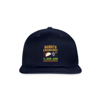 Burrito Emergency Cinco De Mayo Festival Mexican - Snapback Baseball Cap - navy - Front