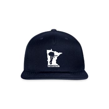 Minnesota Outboard Motor Souvenir - Snapback Baseball Cap - navy - Front