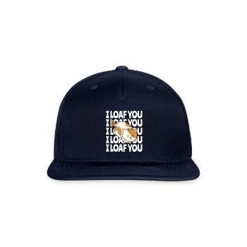I Loaf You - Snapback Baseball Cap - navy - Front