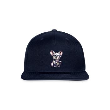 Cute Mouse Teacher - Snapback Baseball Cap - navy - Front