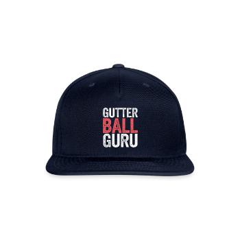 Gutter Ball Guru 9 - Snapback Baseball Cap - navy - Front