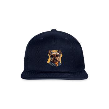 Urban Tinker: Streetwise Yorkshire Terrier Vibes - Snapback Baseball Cap - navy - Front