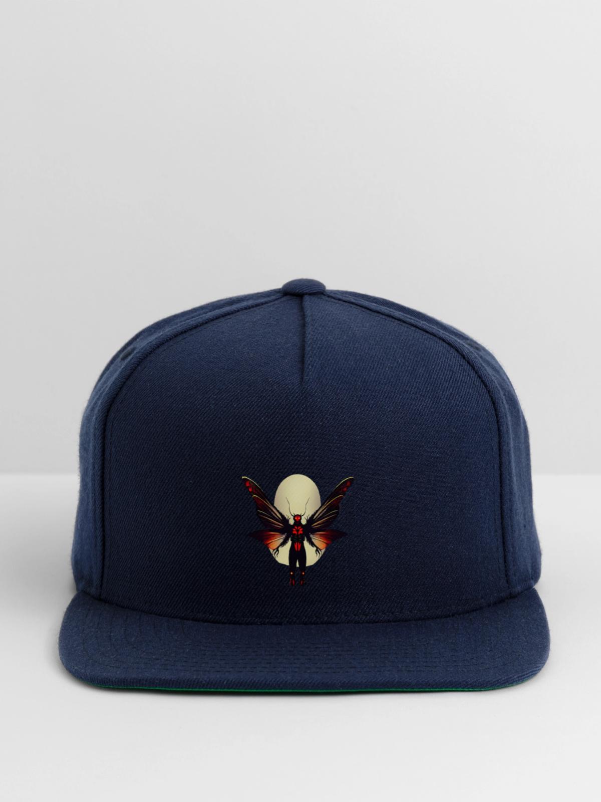 Red-eyed Mothman - Snapback Baseball Cap - navy - Front