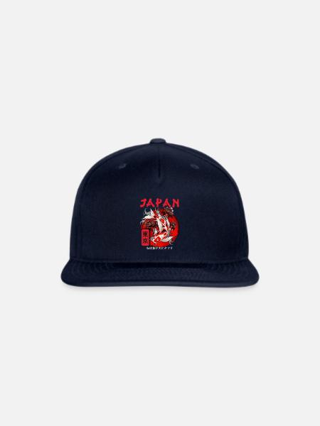 Japan Koi Fish Japanese Nishikigoi - Snapback Baseball Cap - navy