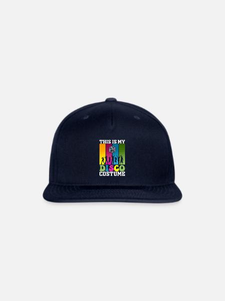 Disco Dancing Costume Men Women Disco - Snapback Baseball Cap - navy