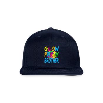 Glow Party Brother - Snapback Baseball Cap - navy - Front