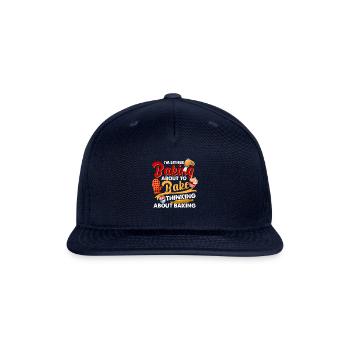 I'm Either Baking About To Bake Thinking Baking - Snapback Baseball Cap - navy - Front