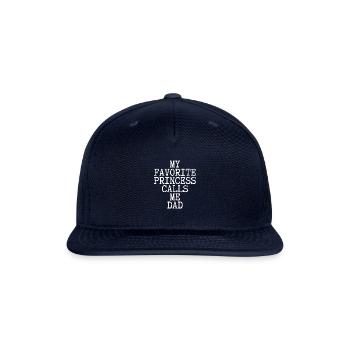 My Favorite Princess Calls Me Dad - Funny Loving - Snapback Baseball Cap - navy - Front
