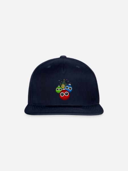 Christmas Ornaments - Snapback Baseball Cap - navy
