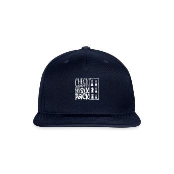 Chess, Chess Player, Chess Quote - Snapback Baseball Cap - navy - Front