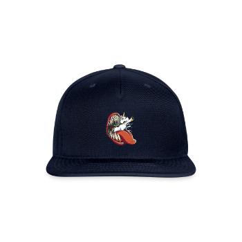 Scary tooth mouth unicorn Scary tooth mouth unicor - Snapback Baseball Cap - navy - Front