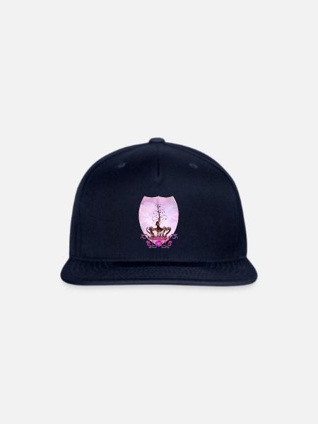 Little fairy with valentine tree - Snapback Baseball Cap - navy