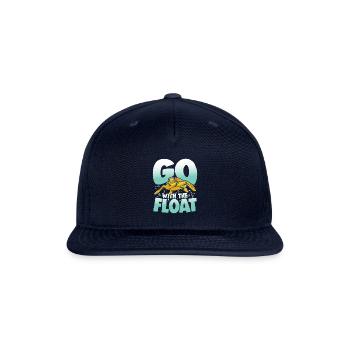 Go With The Float for Turtles Lover - Snapback Baseball Cap - navy - Front