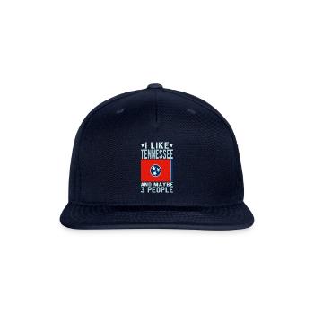 Tennessee Flag US State - Snapback Baseball Cap - navy - Front