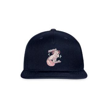 Anxious Axolotl - Snapback Baseball Cap - navy - Front