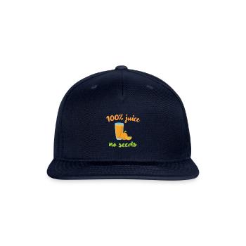 100 Percent Juice No Seeds Essential - Snapback Baseball Cap - navy - Front