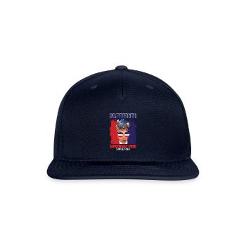 Juneteenth Red White and Blue Somewhat Free - Snapback Baseball Cap - navy - Front