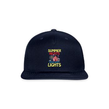 Summer Nights And Ferris Wheel Lights - Snapback Baseball Cap - navy - Front