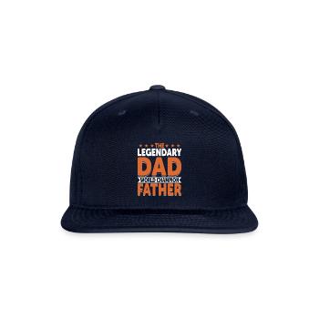 The Legendary Dad World Champion Fathers Day - Snapback Baseball Cap - navy - Front