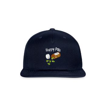 Happy Pills Funny Frogs - Snapback Baseball Cap - navy - Front