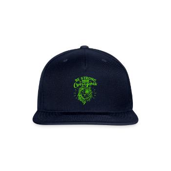 Green And Navy Be Strong - Snapback Baseball Cap - navy - Front