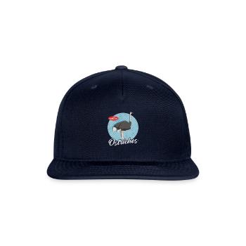 Ostrich Love Ostriches - Snapback Baseball Cap - navy - Front