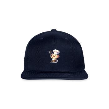 Breakfast Fry Axolotl Cook - Snapback Baseball Cap - navy - Front