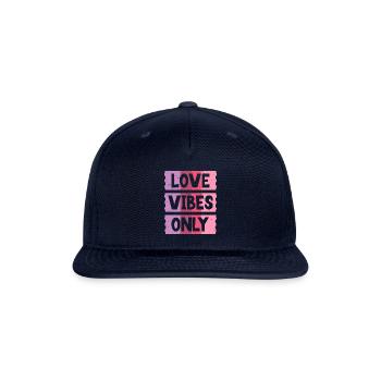 Love Vibes Only - Snapback Baseball Cap - navy - Front