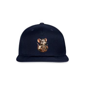 Cute Mouse Craftsman - Snapback Baseball Cap - navy - Front