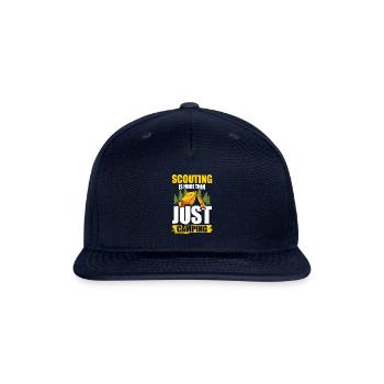 Scouting Is More Than Just Camping - Snapback Baseball Cap - navy - Front