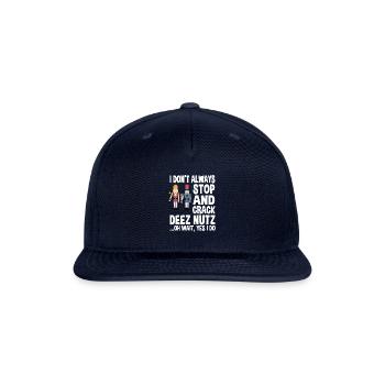 Funny Nutcracker Saying - Snapback Baseball Cap - navy - Front