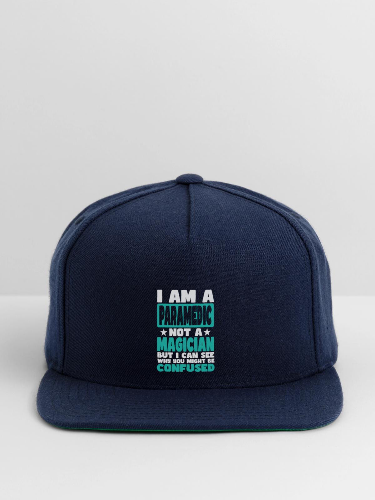 Paramedic - Snapback Baseball Cap - navy - Front