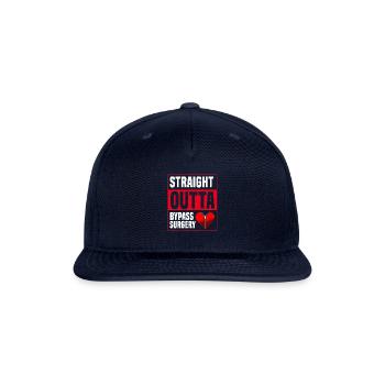Straight Outta Bypass Surgery - Snapback Baseball Cap - navy - Front