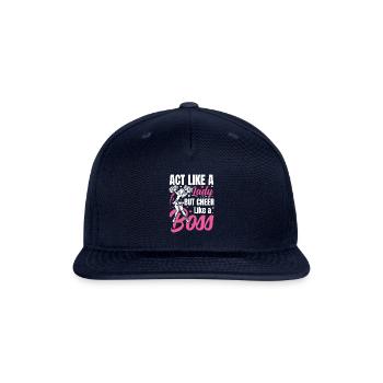 Cheer Your Heart Out for a cheerleader - Snapback Baseball Cap - navy - Front
