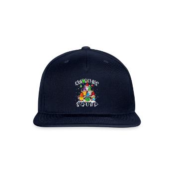 Christmas Squad Xmas Pine tree Gnomes - Snapback Baseball Cap - navy - Front