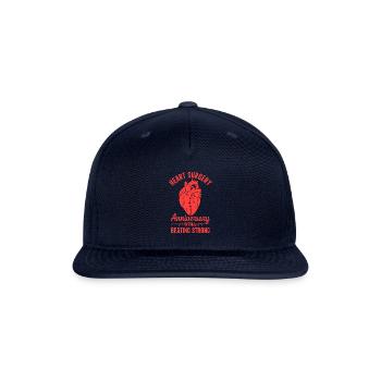 Bypass Recovery Open Heart Surgery - Snapback Baseball Cap - navy - Front