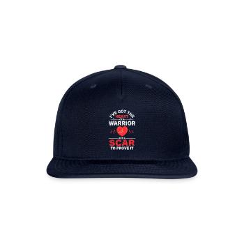 Bypass Recovery Open Heart Surgery - Snapback Baseball Cap - navy - Front