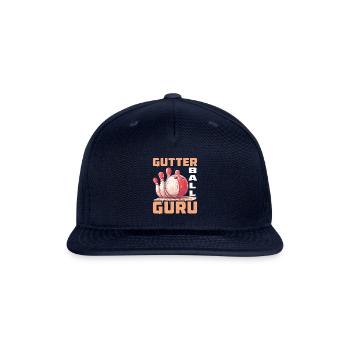 Gutter Ball Guru 2 - Snapback Baseball Cap - navy - Front
