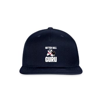 Gutter Ball Guru 4 - Snapback Baseball Cap - navy - Front