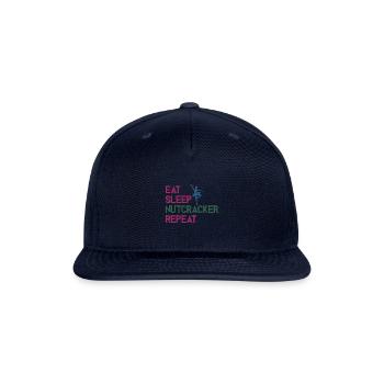 Eat Sleep Nutcracker Repeat - Snapback Baseball Cap - navy - Front
