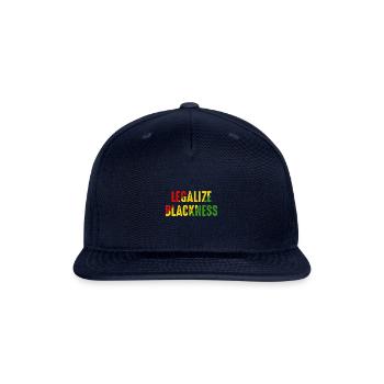 Legalize Blackness Black Pride Pro Black History - Snapback Baseball Cap - navy - Front
